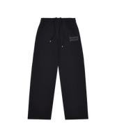 Straight Leg Sweatpants- Midnight Black