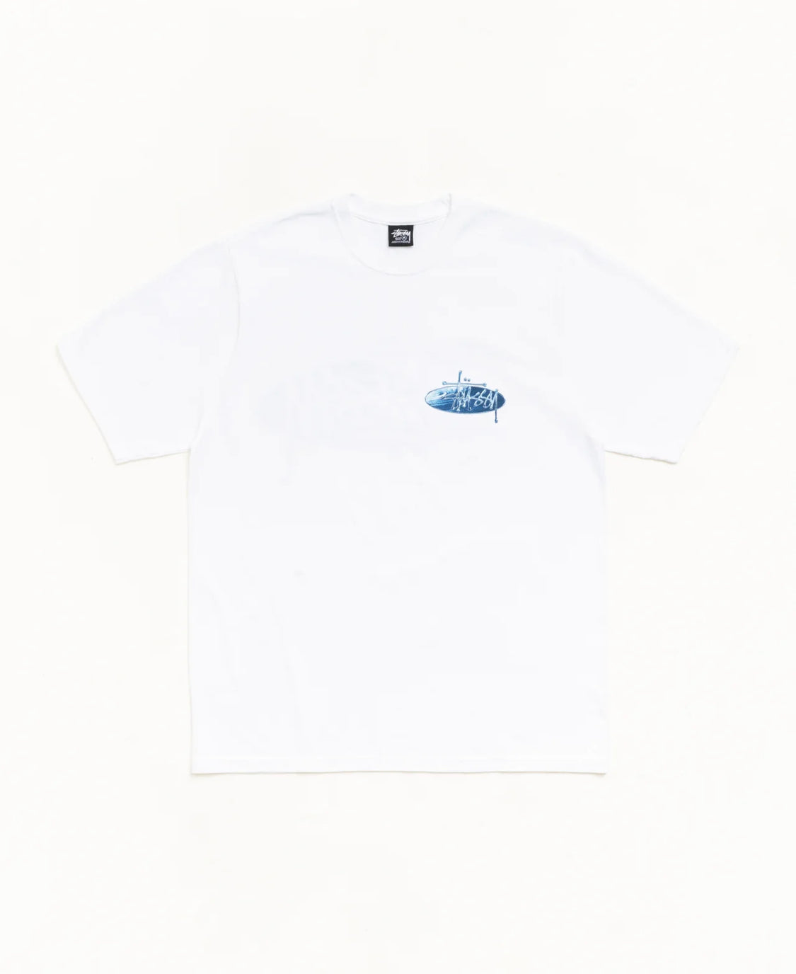 Wave Oval Tee - White