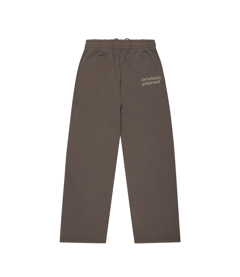 Star Logo straight leg Sweatpants- Khaki Green