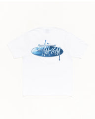 Wave Oval Tee - White