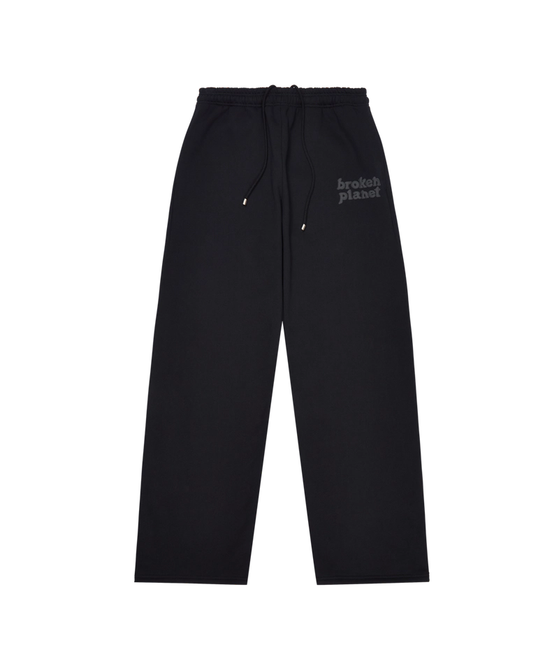 Straight Leg Sweatpants- Midnight Black