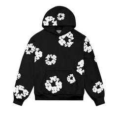 Denim tears wreath black hoodie