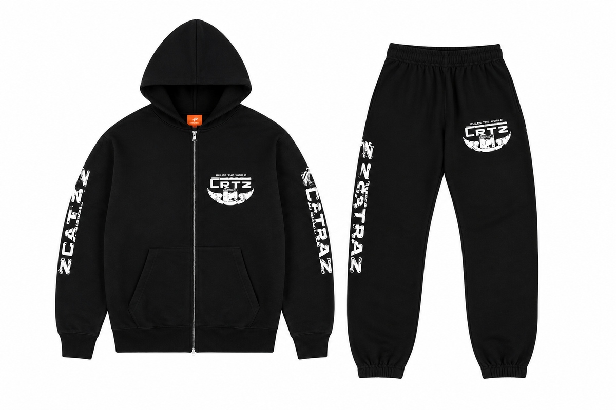 CORTEIZ ALCATRAZ TRACKSUIT - Black
